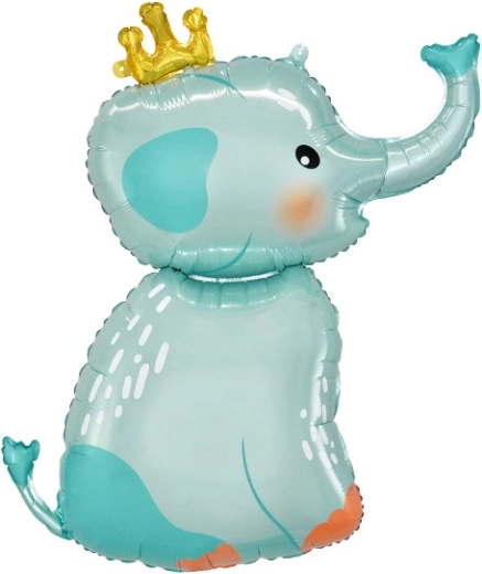 Folijski balonček slon s krono