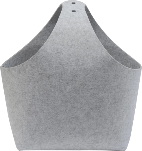 Filcana košara za drva, svetlo siva, 36 × 22 × 47 cm