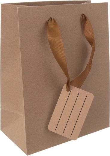 Nature gift paper bag 14 × 7 × 18 cm