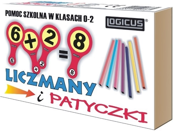 Števec in lesene paličice za učenje števil 0–20