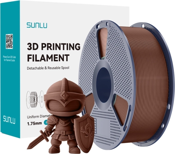 Sunlu PLA+ filament 1,75 mm – čokoladna