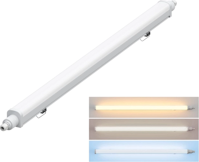 Solight protiprašna LED svetilka IP65 z nastavljivo barvno temperaturo 36 W, 127 cm