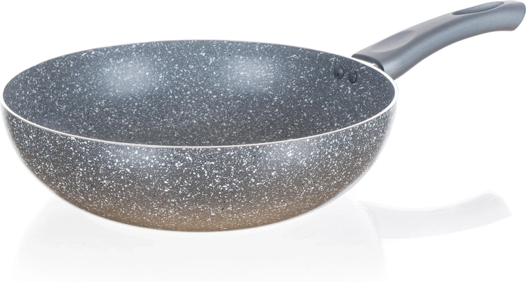 Wok ponev 28 cm z nelepljivo površino CUISINO Granite Grey