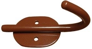 Stenski obešalnik Mono Mini 40 × 80 mm, rjav, jeklen