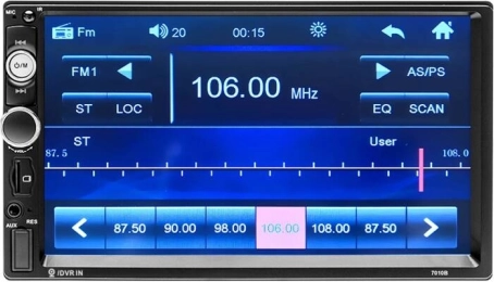 Podofo večpredstavnostni monitor za avto 7" z Bluetooth in Mirror Link