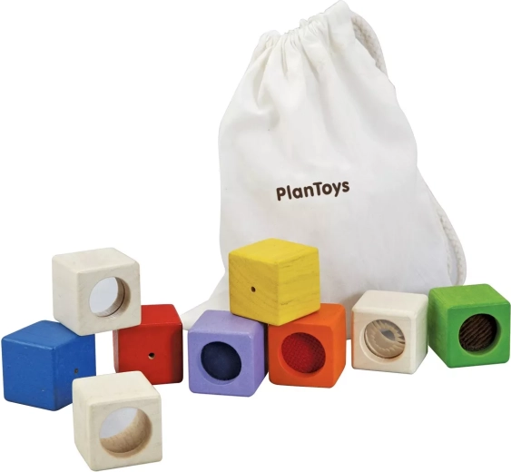 Senzorne kocke PlanToys – 9 kosov