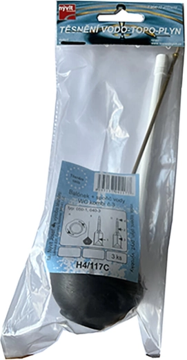 Gumijast balonček s plastično palčko za WC splakovalnik – varčevalnik vode