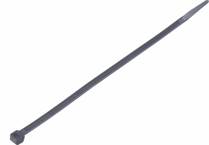 Solight najlonske vezice 3,6 × 300 mm, črne (100 kosov)