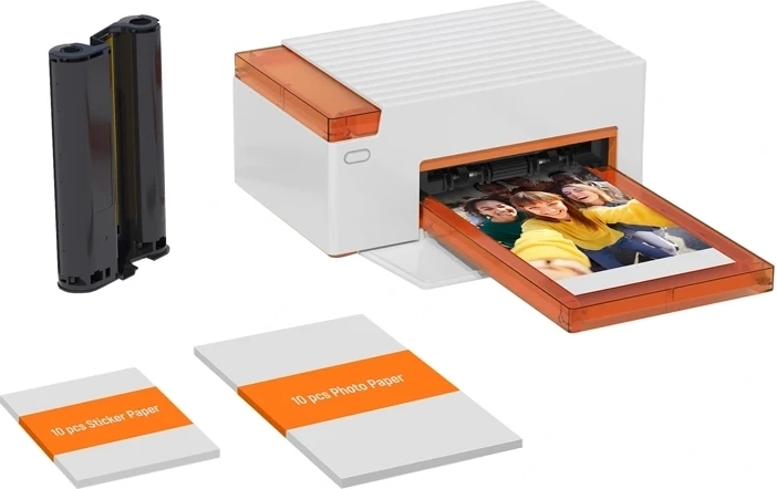 Fototiskalnik Liene Amber M110 4 × 6 palcev s kompletom 10 fotografij in 10 nalepk