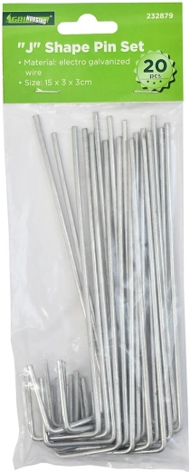 Pritrditveno sidro J, pocinkano 15 × 3 × 3 cm (20 kosov)