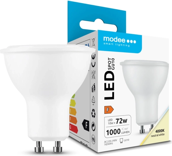 Modee LED točkovna žarnica GU10 10 W 1000 lm nevtralno bela