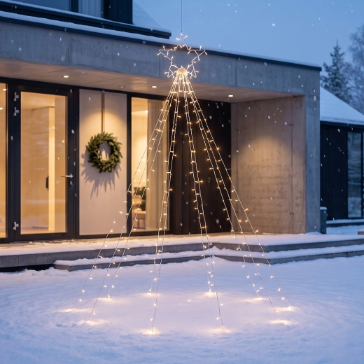 Warm white light for a festive atmosphere
