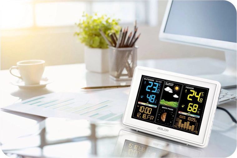 Velik barvni LCD in tri-stopenjska osvetlitev