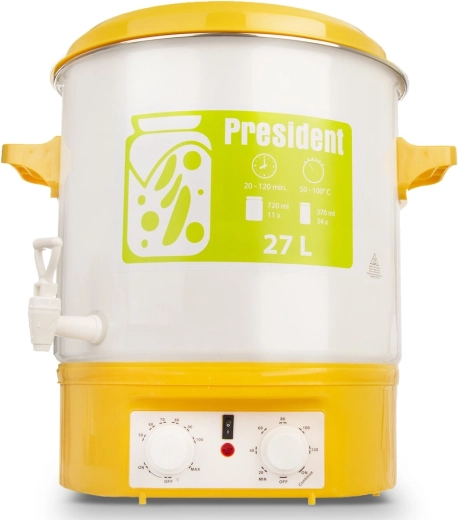 President električni lonec za vlaganje 27 l s pipo