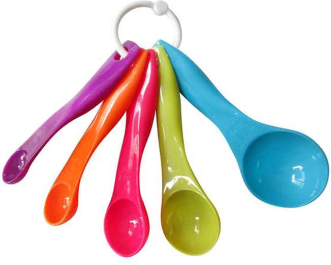 Komplet plastičnih merilnih žličk TORO 5 kosov