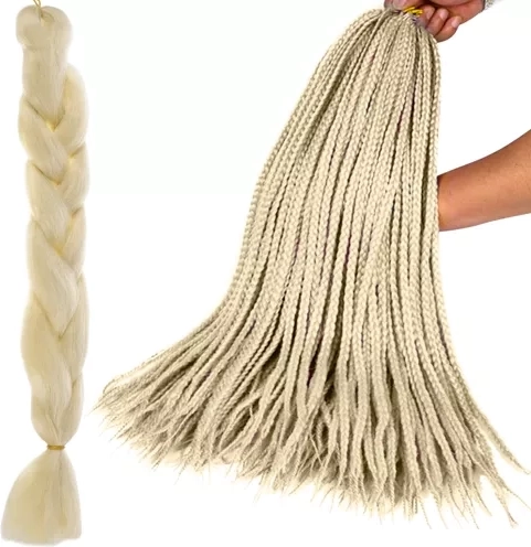 Sintetični čop v odtenku svetla blond 60 cm