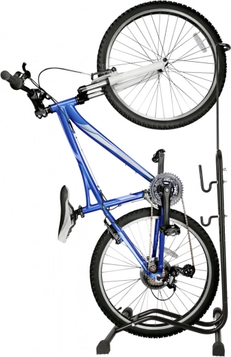 Space-saving vertical bike storage