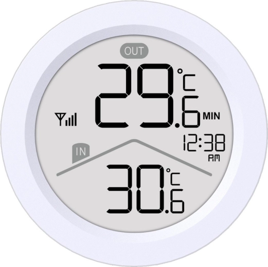Sočasno merjenje temperature v prostoru in zunaj