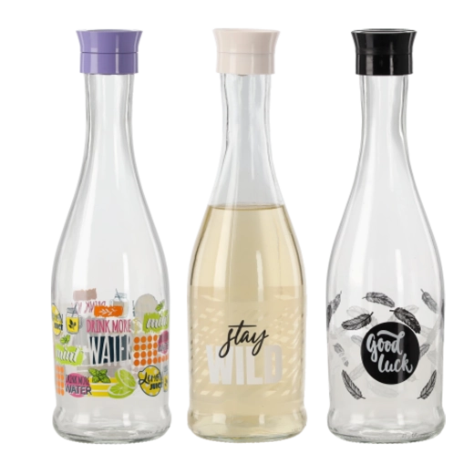 Steklena karafa s plutovinastim zamaškom 1 l GALA