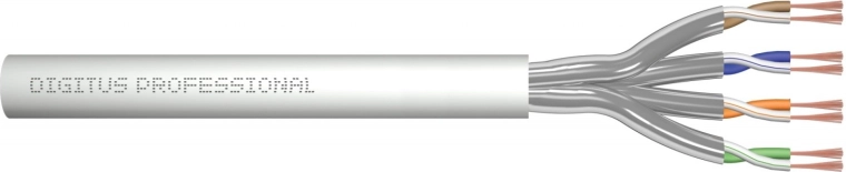 Patch kabel kat. 6A U/FTP, AWG 27/7, LS0H, 100 m, siva