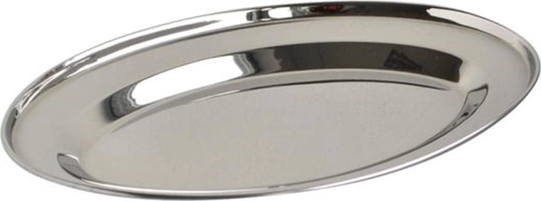 Oval stainless steel tray 20 cm