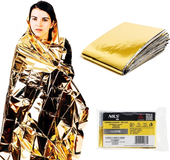 Izotermična folija 160 × 210 cm NILS Camp