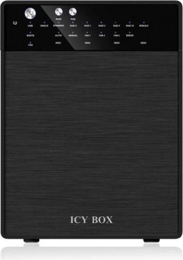 Zunanji RAID sistem 4×3,5" ICY BOX za HDD, USB 3.0 in eSATA