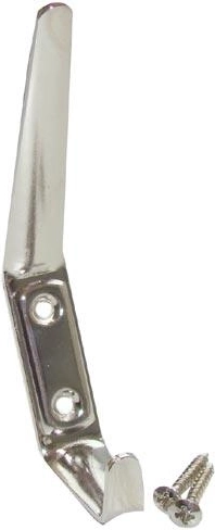 Velik stenski obešalnik 41 × 120 mm, nikel