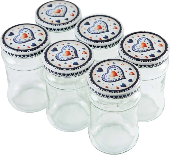 Komplet kozarcev za vlaganje Twist 315 ml s pokrovčki, 6 kosov