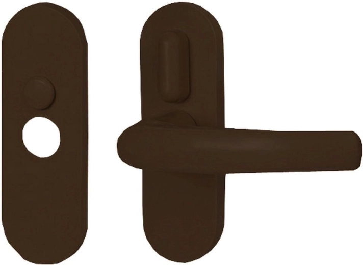 Interior Handle Classic with Lever – brown, plastic