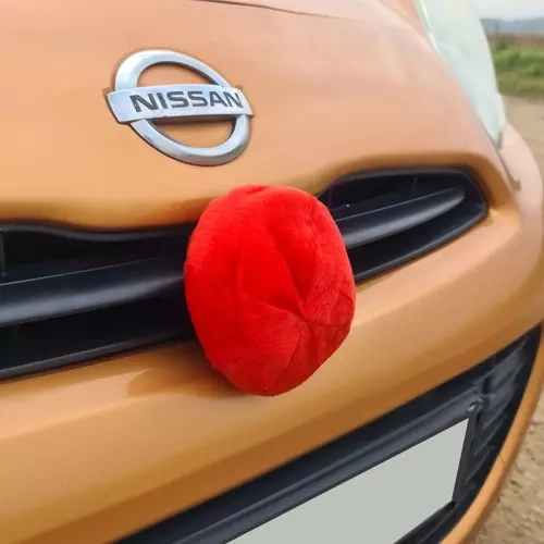 Large plush red nose
