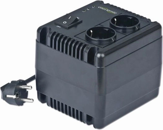 EnerGenie AVR 1000 VA Automatic Voltage Stabilizer with 2 Schuko Sockets
