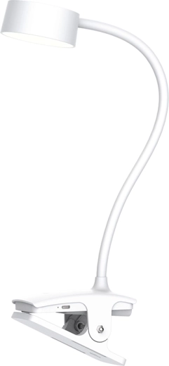 Solight LED rechargeable desk lamp with clip 2 W, 210 lm, 3CCT, white
