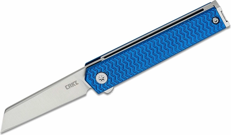 CRKT CEO microflipper sheepfoot zložljiv žepni nož moder