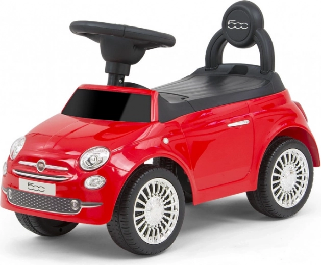 Otroški poganjalec Fiat 500 rdeč