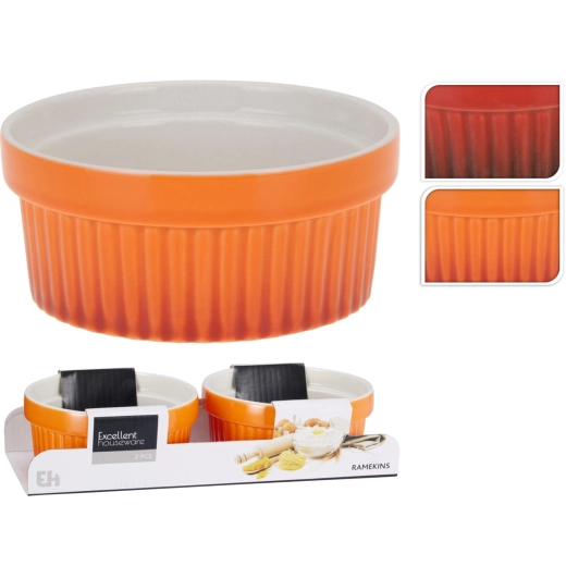 Porcelanasti pekači 2 kosa rdeči Excellent Houseware