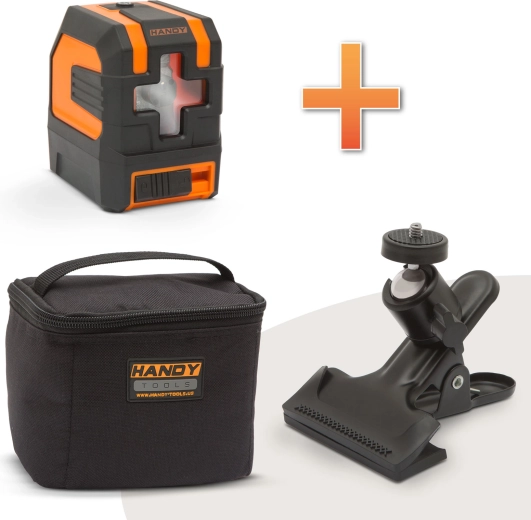 Križni laserski nivelir Handy Tools z dosegom 10 m