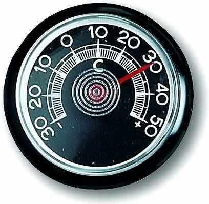 Majhen analogni avtomobilski termometer TFA, črn