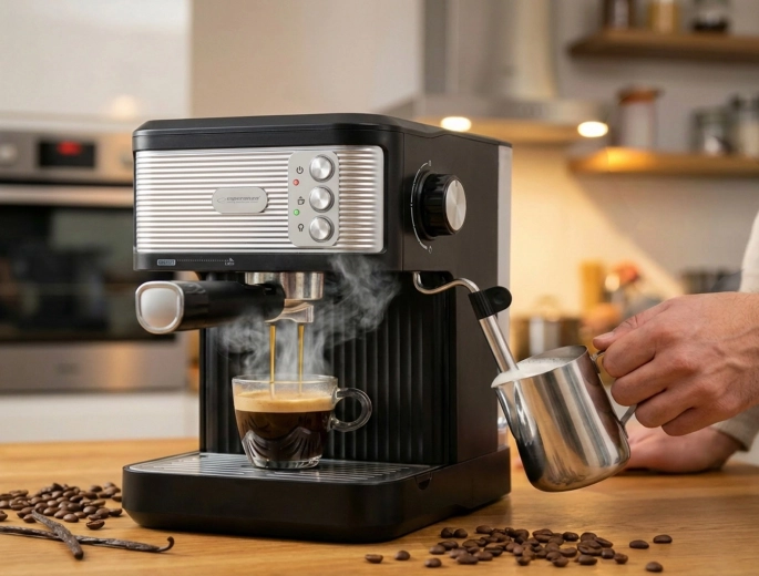 Kremasti mlečni napitki z zahvaljujoč parni šobi