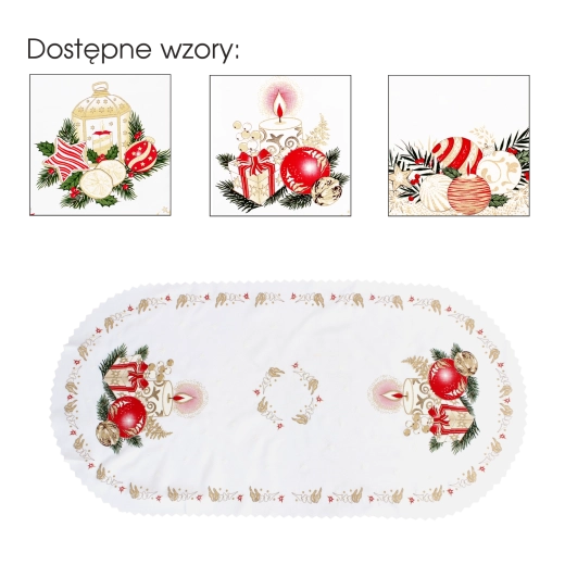 Christmas decorative napkin serweta 50 × 100 cm, double-sided - 1 piece