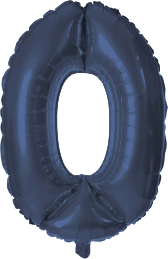 TORO Foil Balloon Number 0 30 cm – Blue