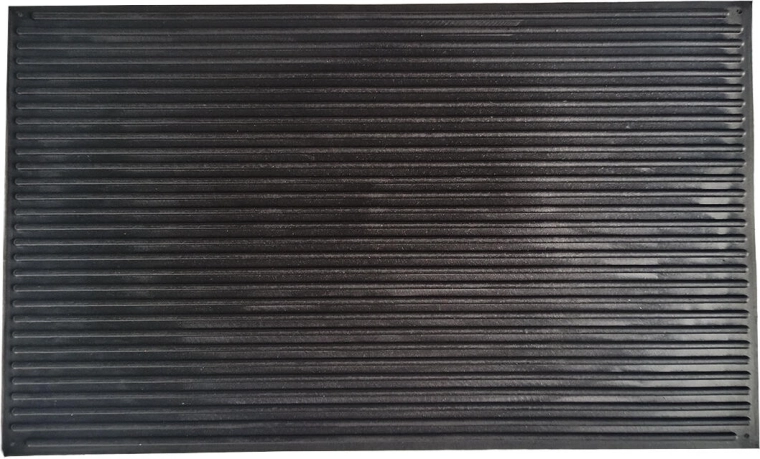 Gumena predpražnik 33 × 55 cm z motivom ukulele, črna