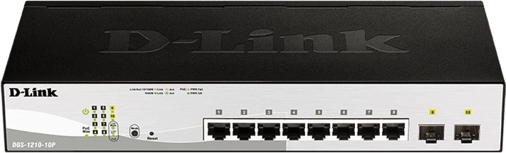 Stikalo DGS-1210-10P z 8GE PoE in 2SFP