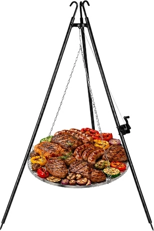 Velika rešetka 70 cm za peko na žaru za več ljudi