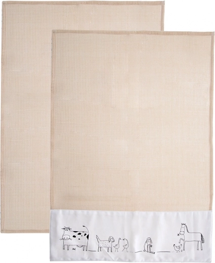 Bombažne kuhinjske krpe 70 × 50 cm, 2 kosa