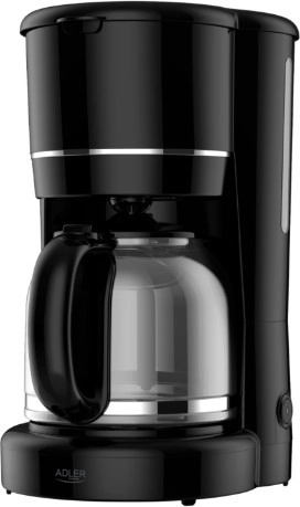 Aparat za filter kavo Adler s prostornino 1,5 l, črn