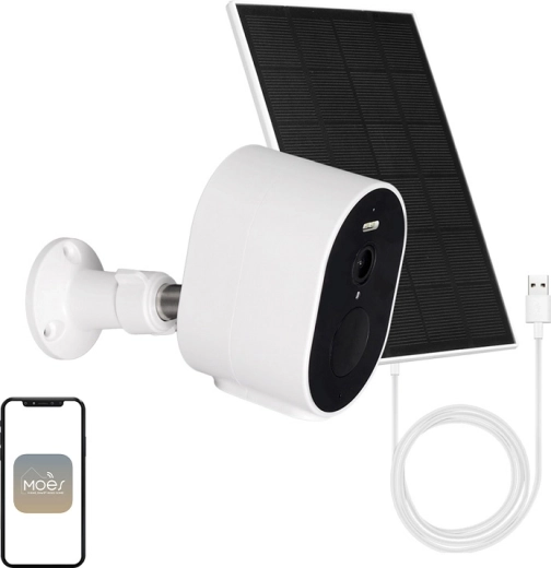 Moes zunanja Wi‑Fi IP kamera 4 MP s solarnim napajanjem WCM-S24-S