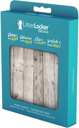 Tekstilni prekriv za koš LitterLocker Design Wood