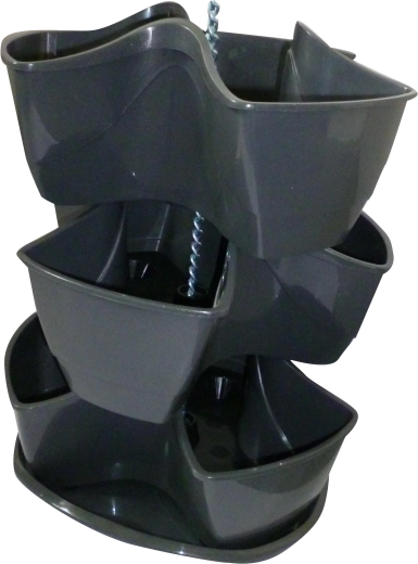 Cvetlični lonec kaskada Coubi, grafitni