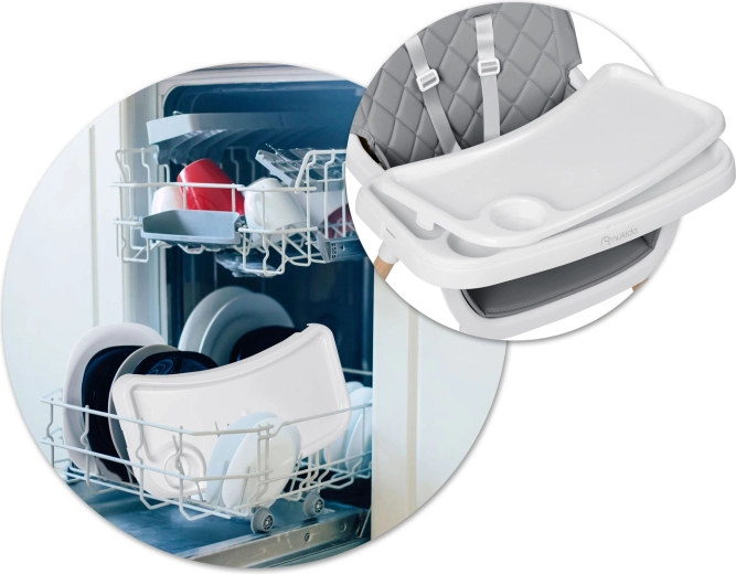 Odstranljiv pladenj, enostavno čiščenje v pomivalnem stroju